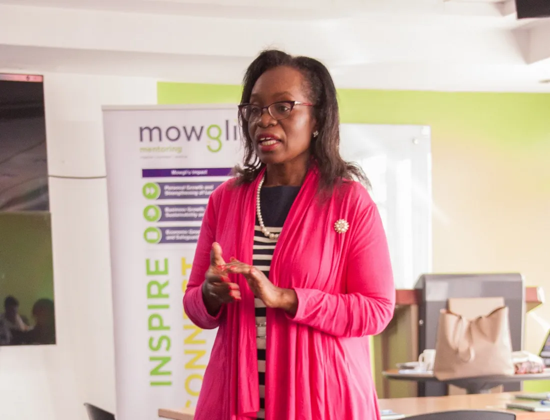 Tabitha Kioko opening address during cohort 2 Mentoring Awareness Session